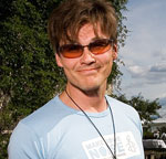 Morten at Norway's annual garden party - Photo by Paul Weaver (TV2)
