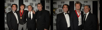 Morten and Magne with Brandon Bakshi, Del Bryant and Phil Graham of BMI at the BMI awards